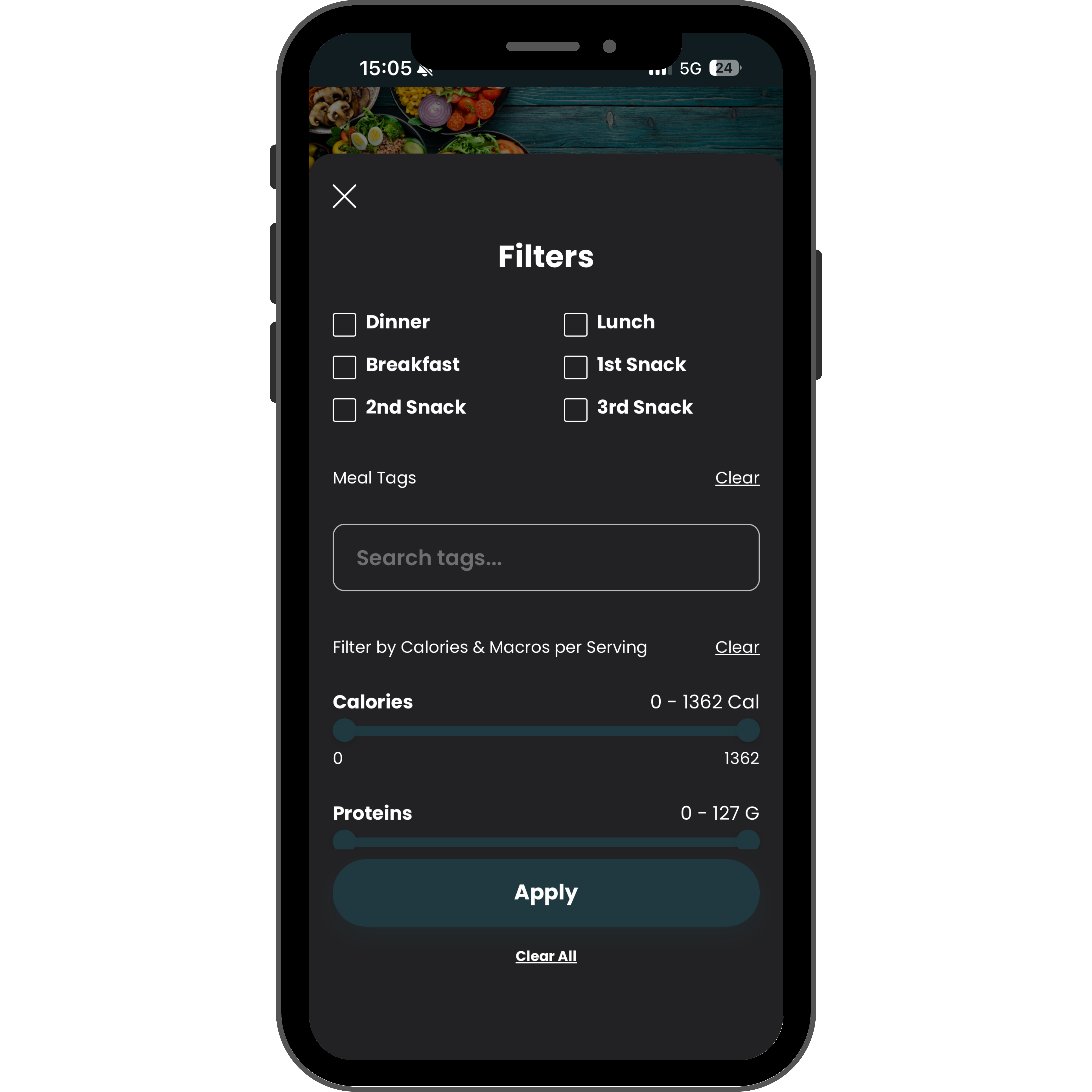Recipe Hub thumbnail view